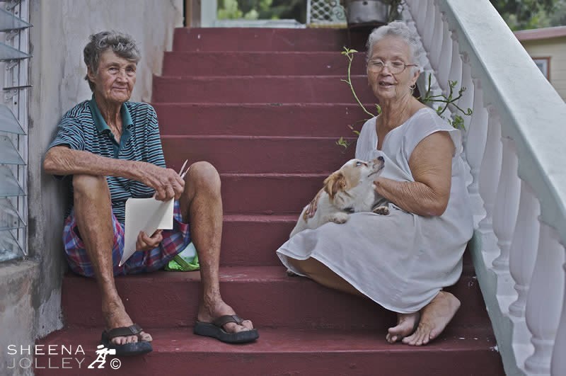 Erlene Downie and Betty Fenty (Great Aunt of singer Rianna).jpg - Betty Fenty is the great Aunt of the singer Rianna.